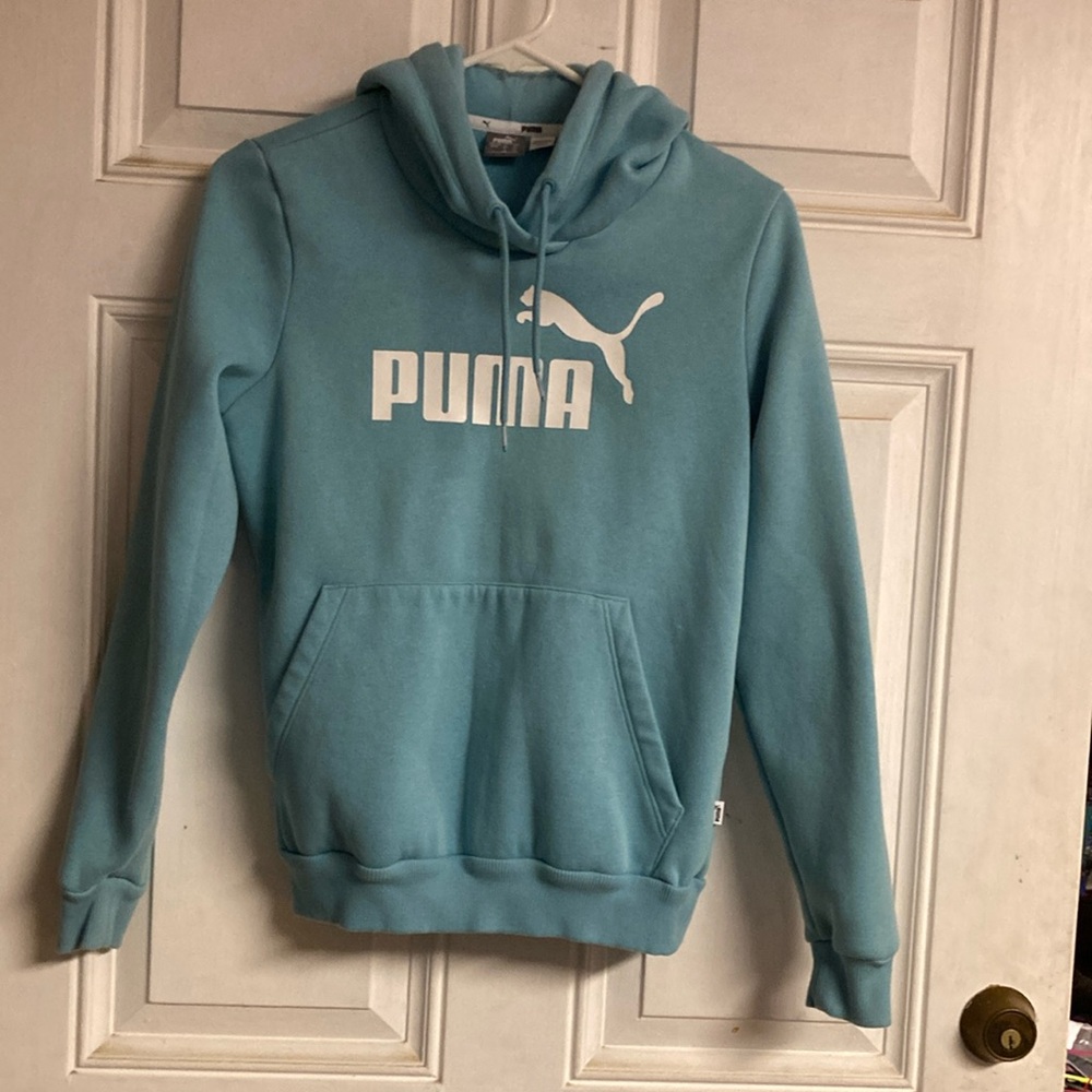 Puma teal medium hoodie. NWOT